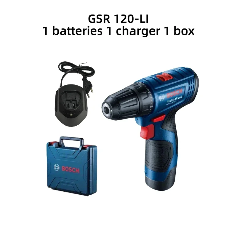 Power Drill Cordless - Bosch GSR120-LI Elektrischer Bohrer 12V Professioneller