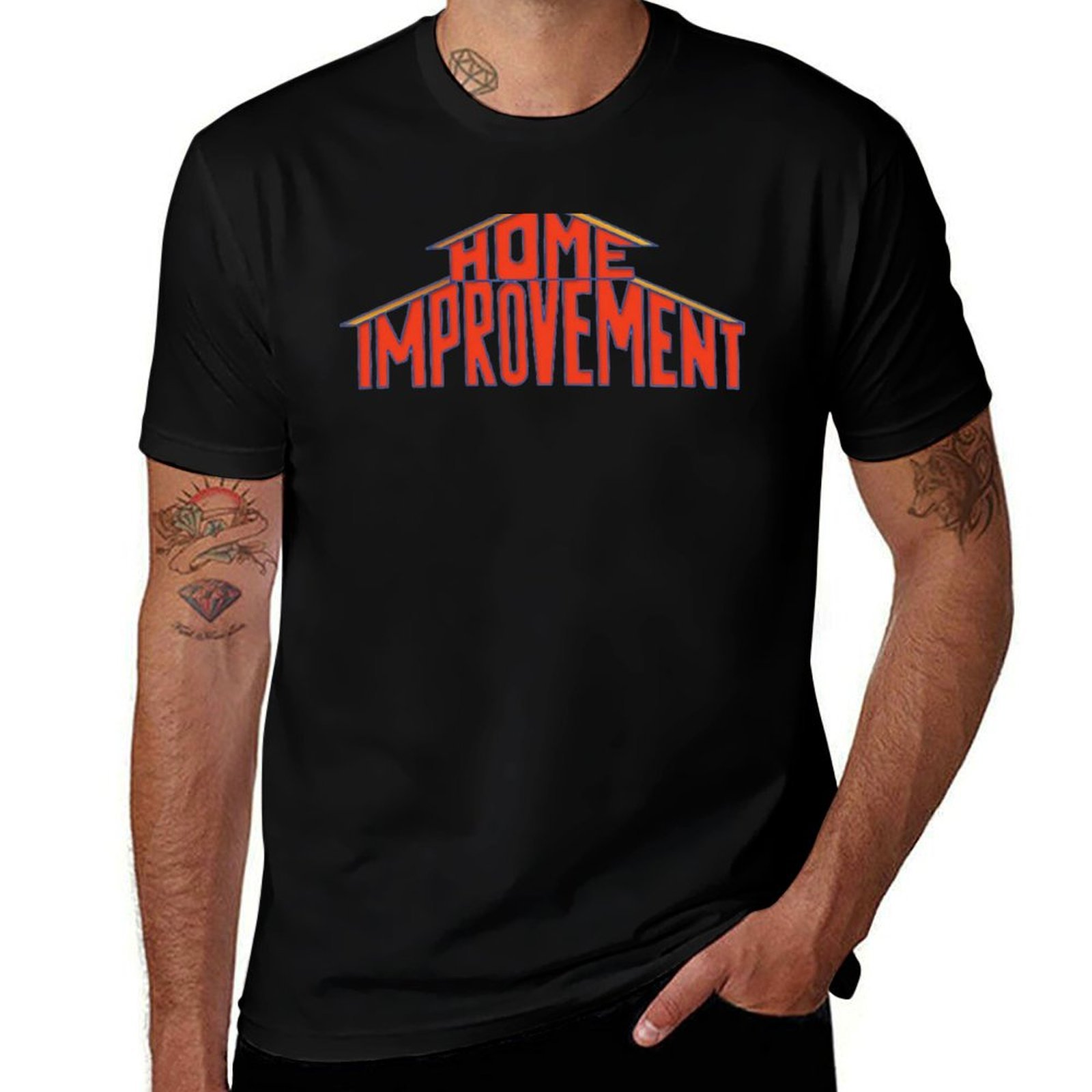 Home Improvement Logo - Home Improvement Logo 90er T-Shirt Hochelastisches