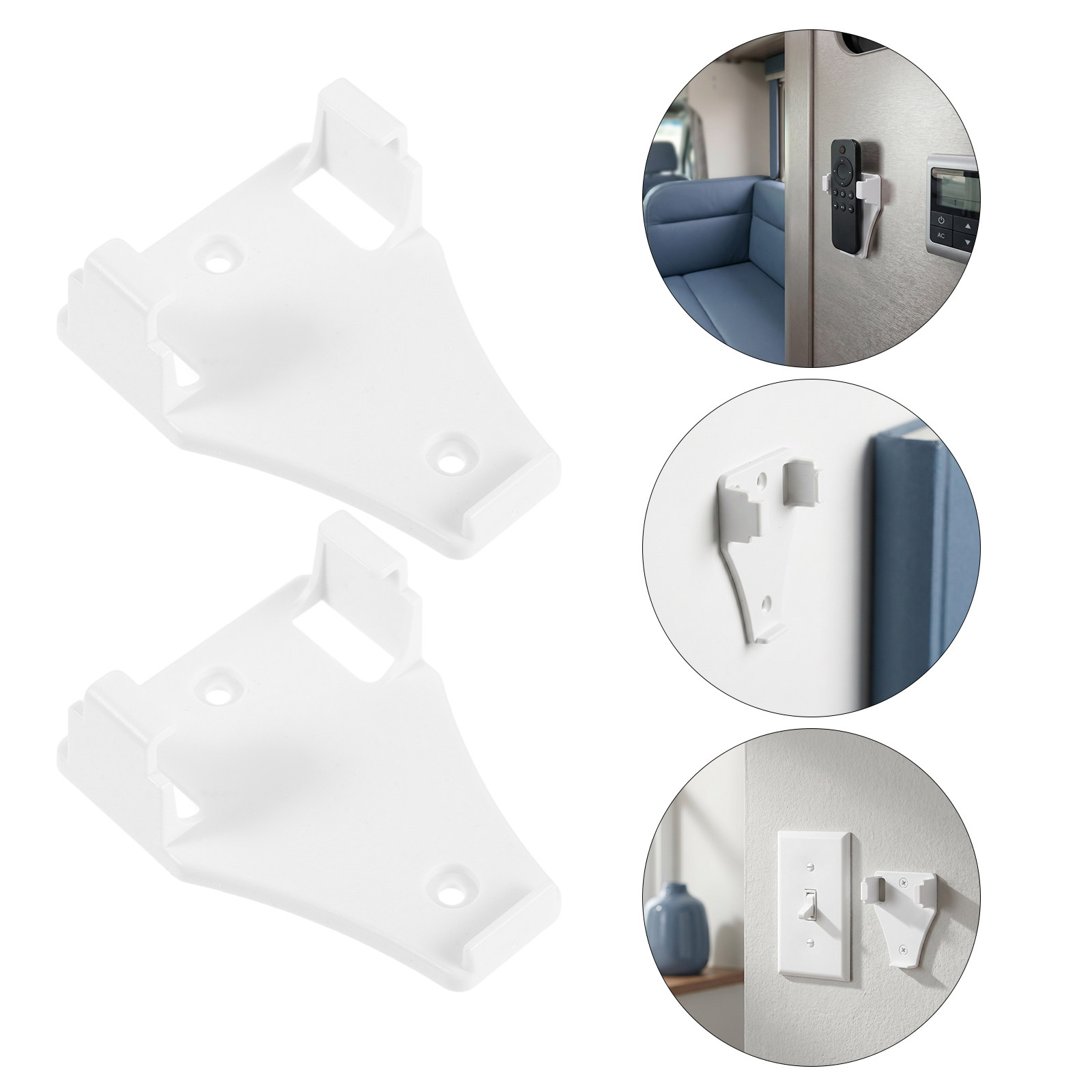 Ceiling Fan Mount - 4 Stück Deckenventilator-Fernbedienungshalterung, Wandmontage, Wandmontierter Fernbedienungs-Organizer