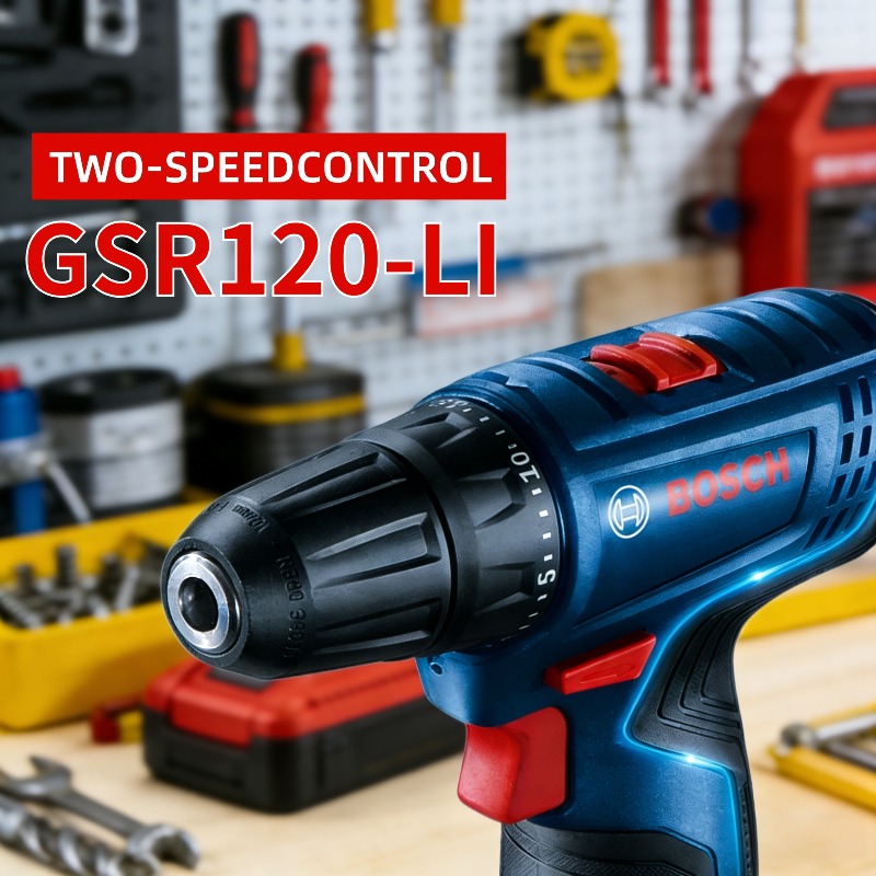 Power Drill Cordless - BOSCH GSR120-LI 12V Akku-Bohrschrauber 20 Drehmomentstufen