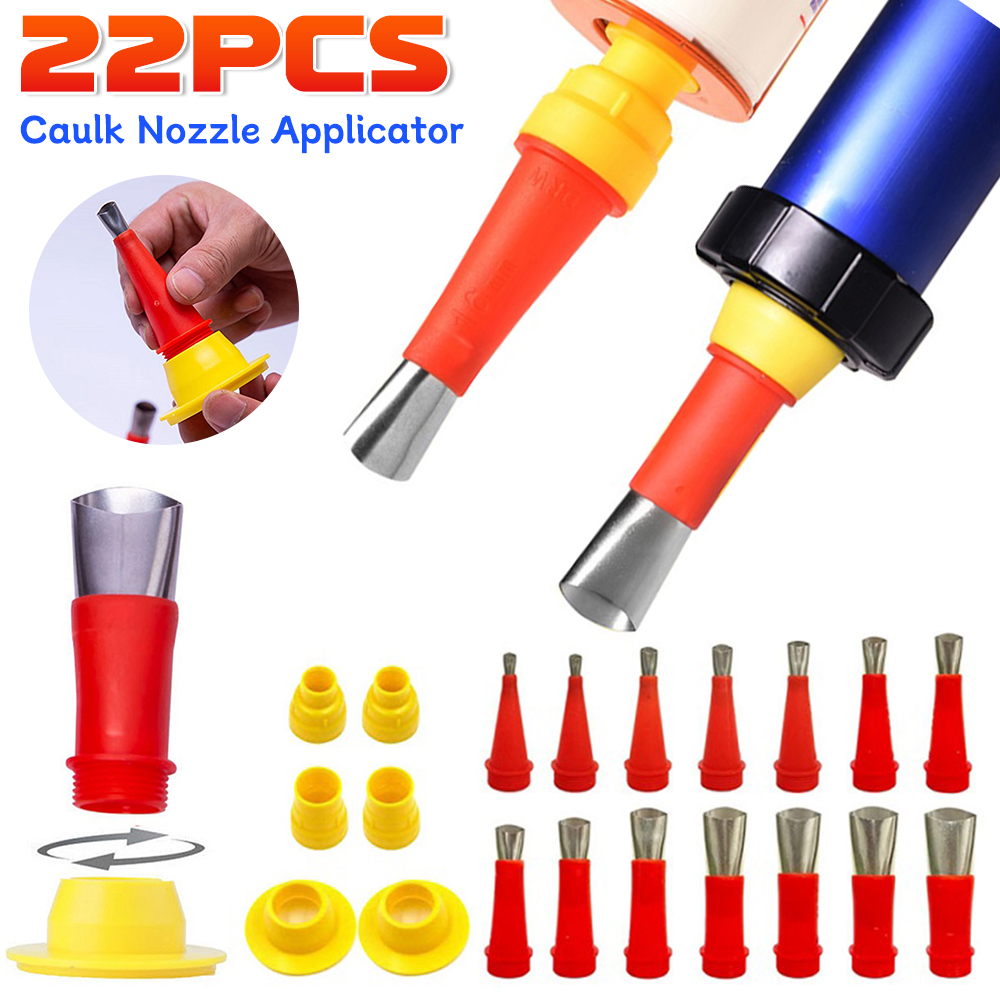 Bathroom Caulk Siliconized - 22Pcs Edelstahl Abdichten Finisher Caulk Düse