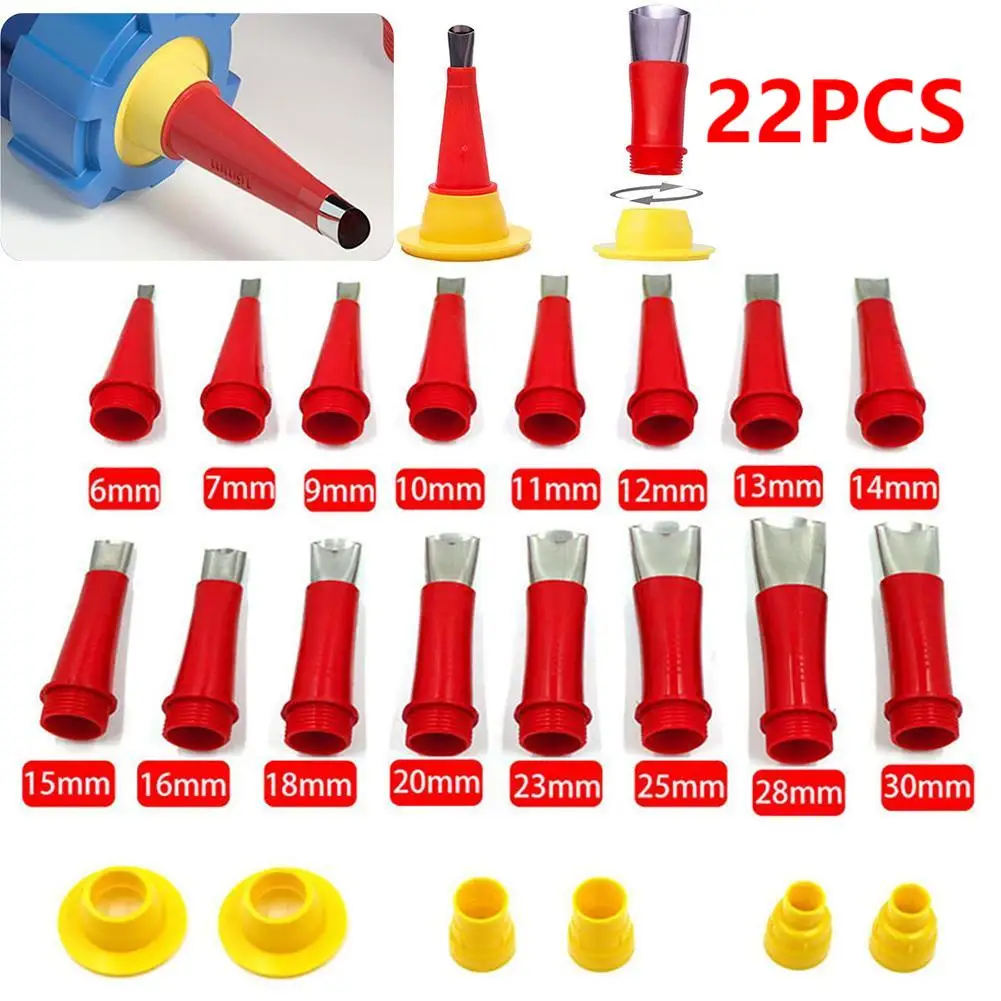 Bathroom Caulk Siliconized - 22 Stück Edelstahl Dichtung düsen applikator
