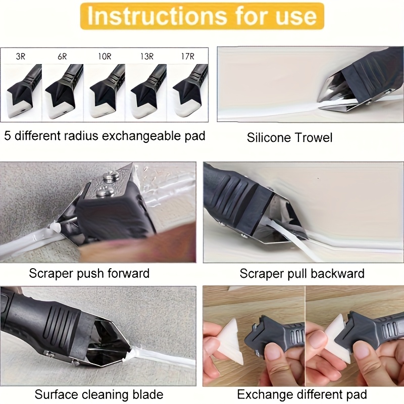 3-in-1 Silikon-Dichtungswerkze – Bathroom Caulk Siliconized Bewertung und Preis