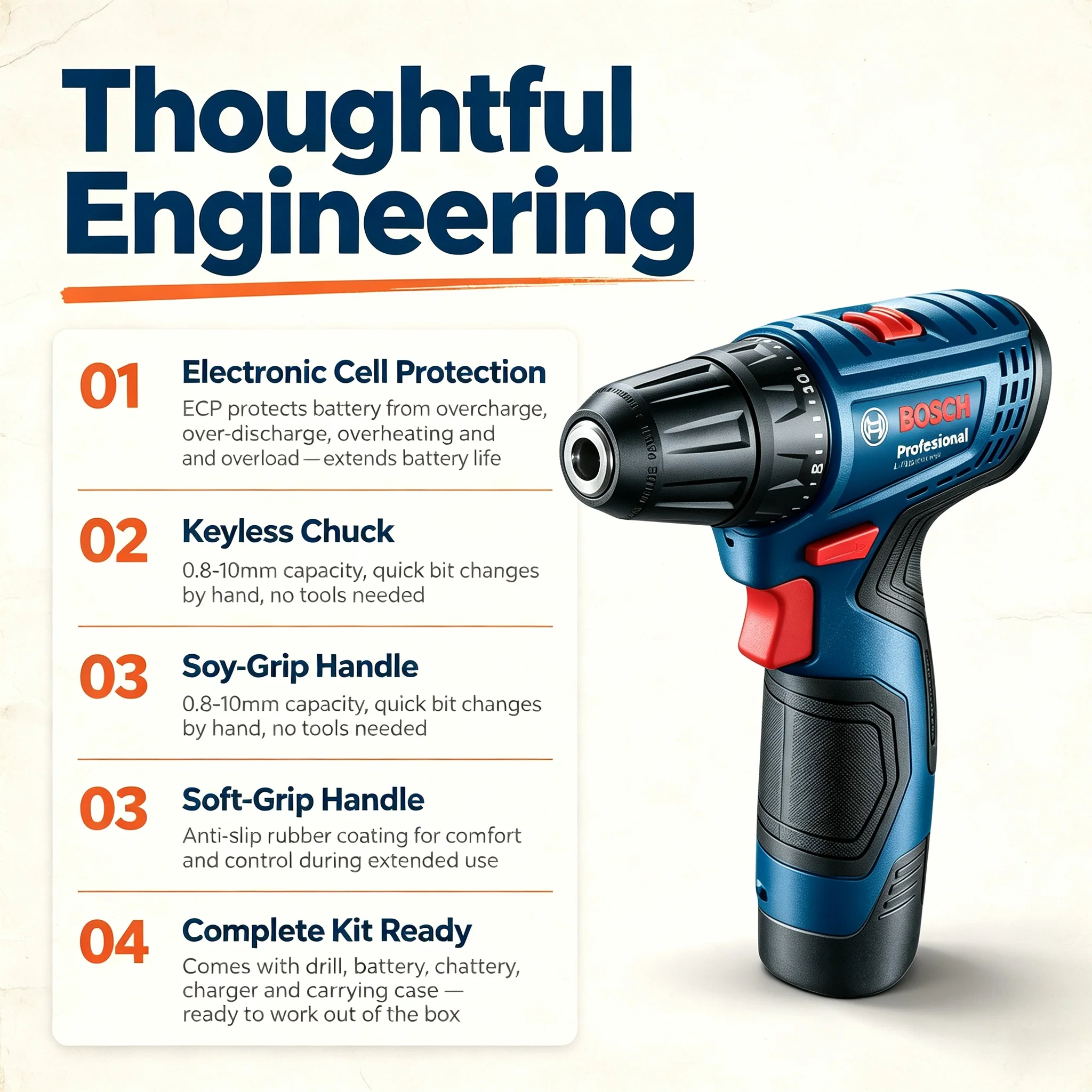 Bosch Professional GSR120-LI 1 – Power Drill Cordless Bewertung und Preis