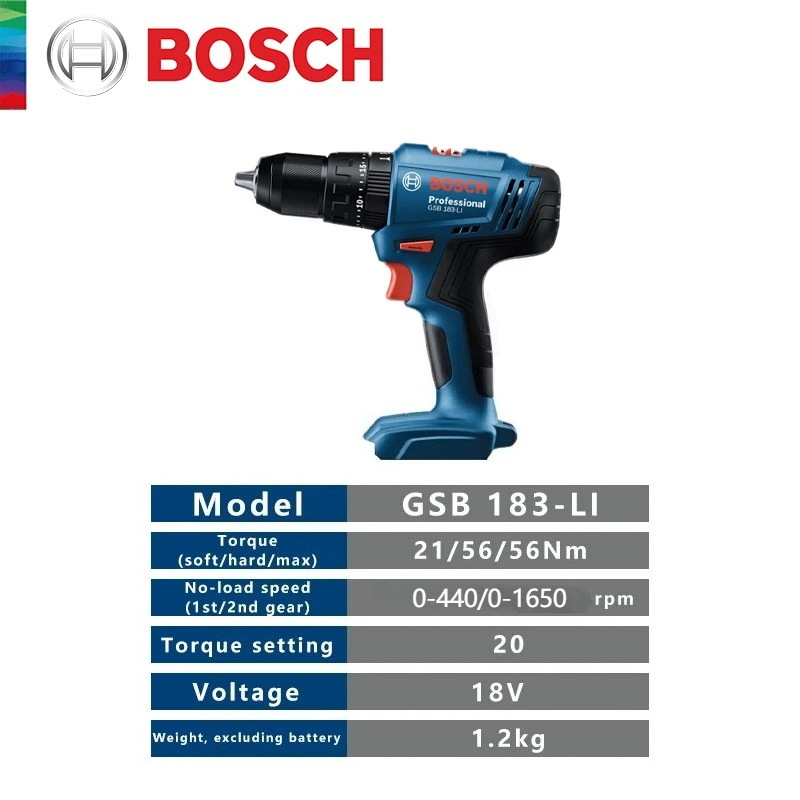 Bosch Elektrobohrer GSB183-LI  – Power Drill Cordless Bewertung und Preis